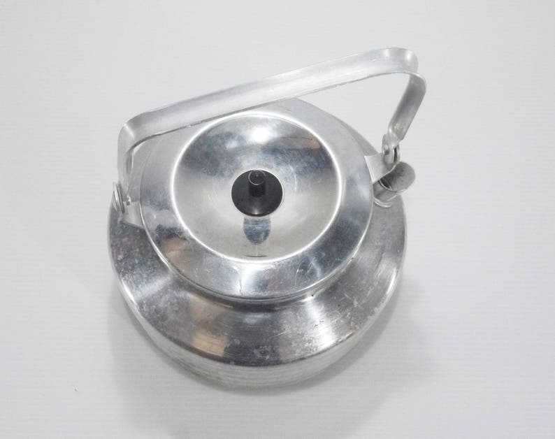 french Aluminium Kettle Vintage Kettle Military Camping