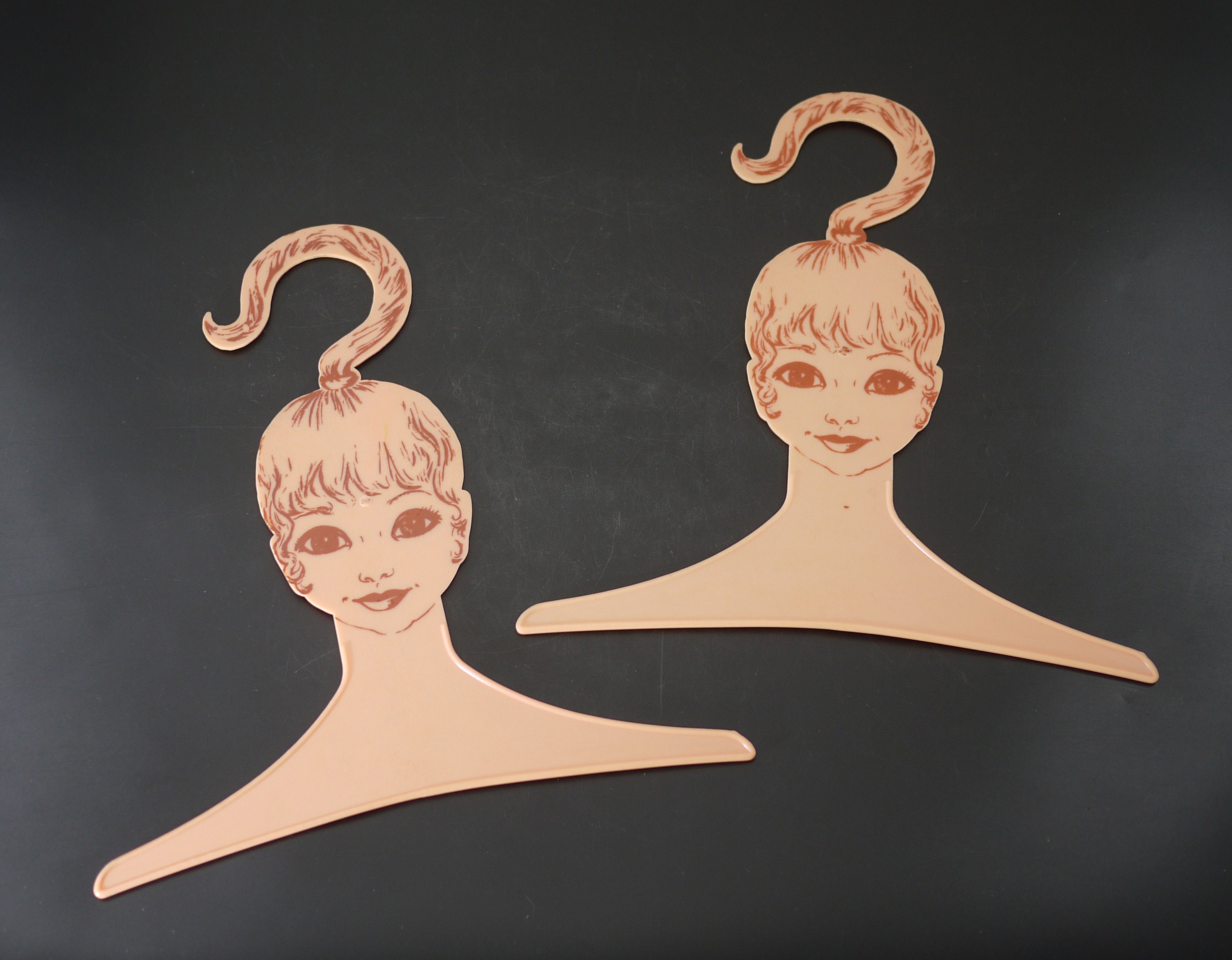 Vintage Ladies Face Clothing Hanger
