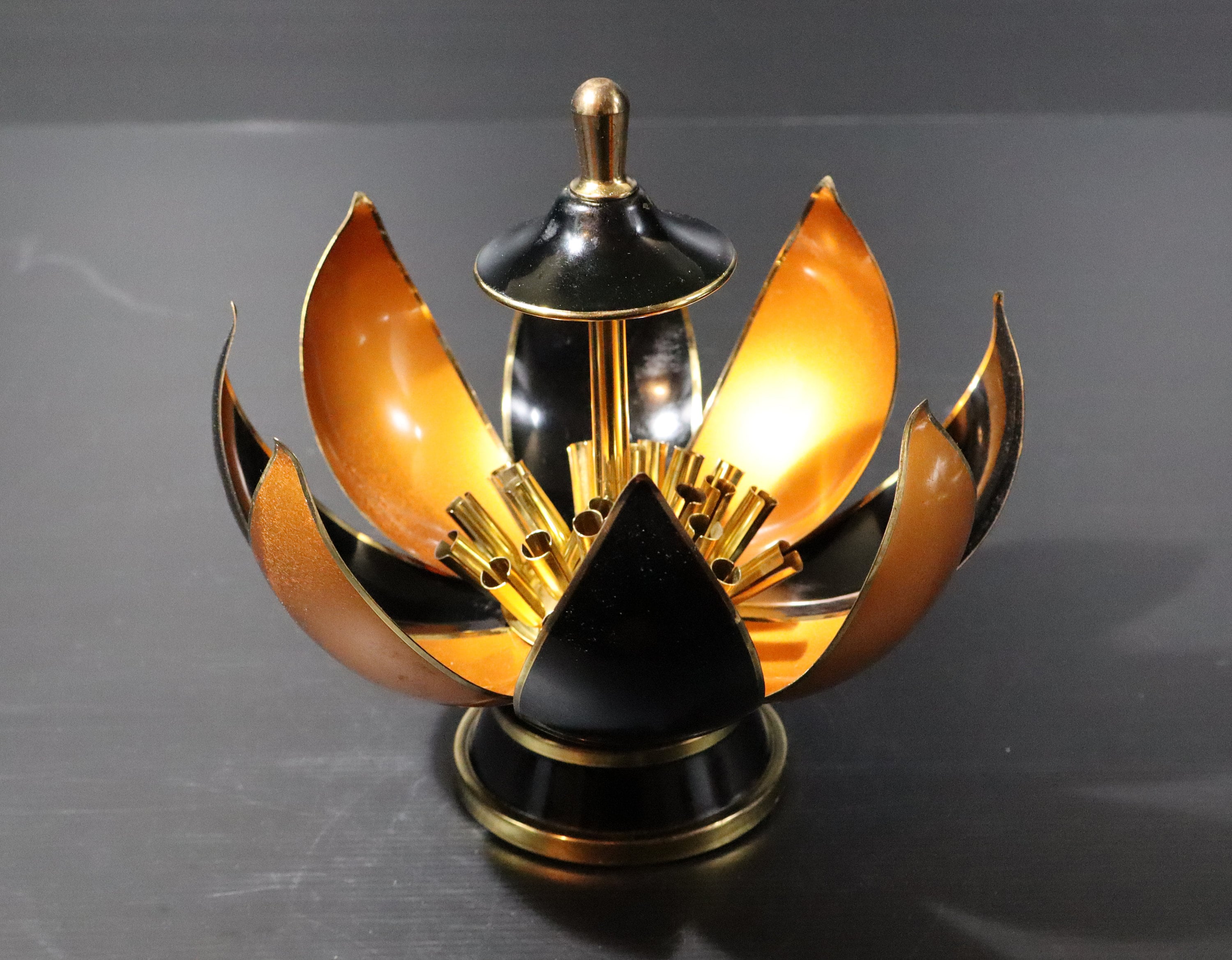 lotus flower cigarette dispenser Art Deco Lotus Flower Cigarette Dispenser