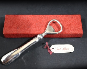 Silver Plated Bottle Opener. French Vintage Barware