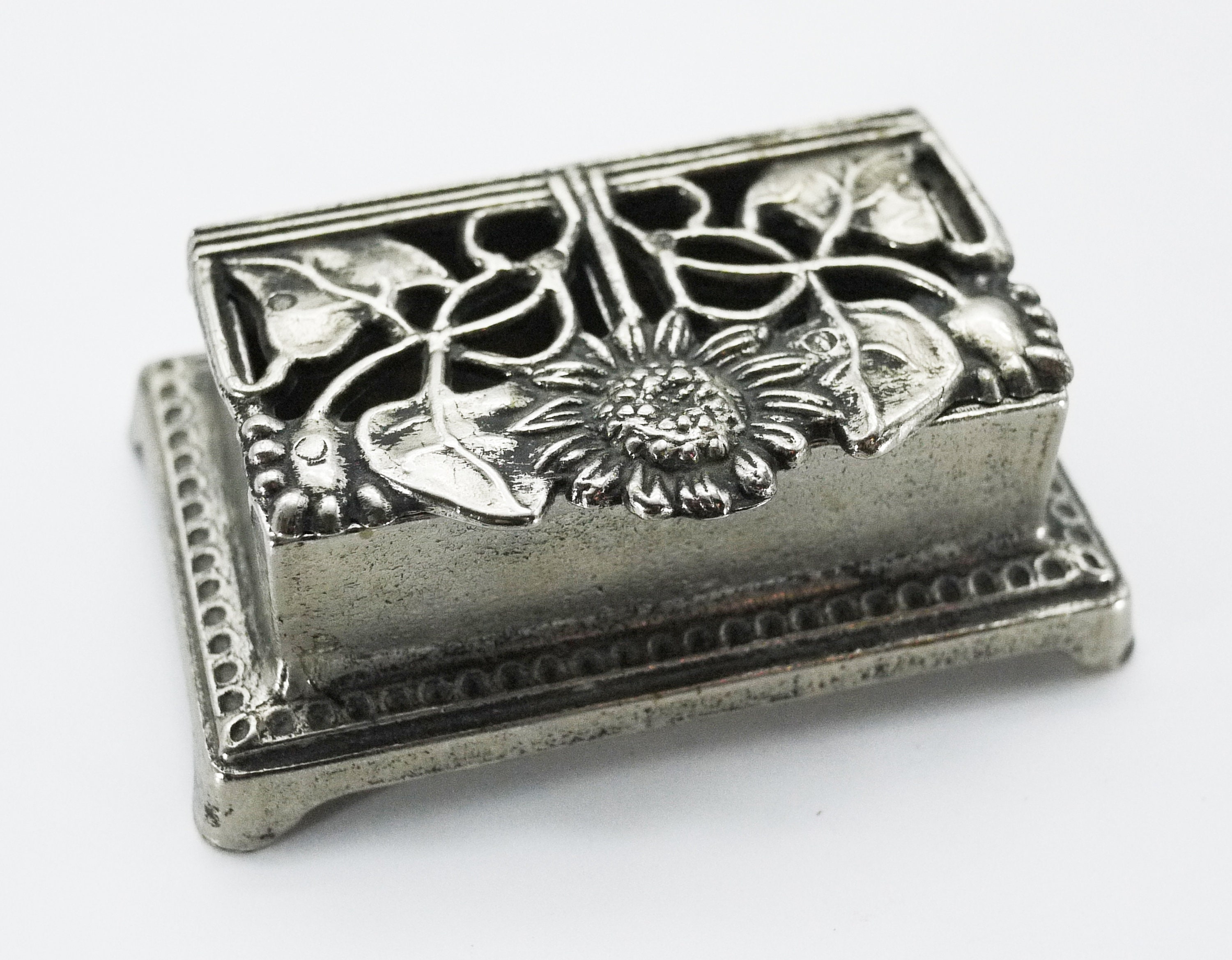 Art Nouveau Silver Double Stamp Dispenser