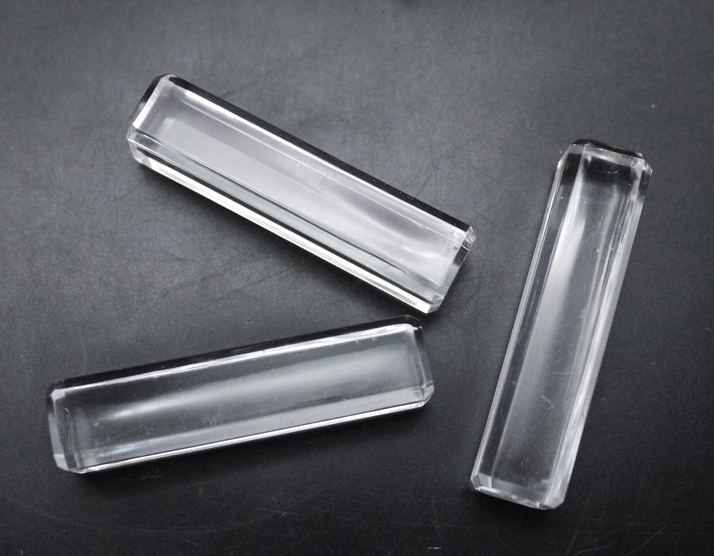 French St Louis Crystal Knife Rests, S/12