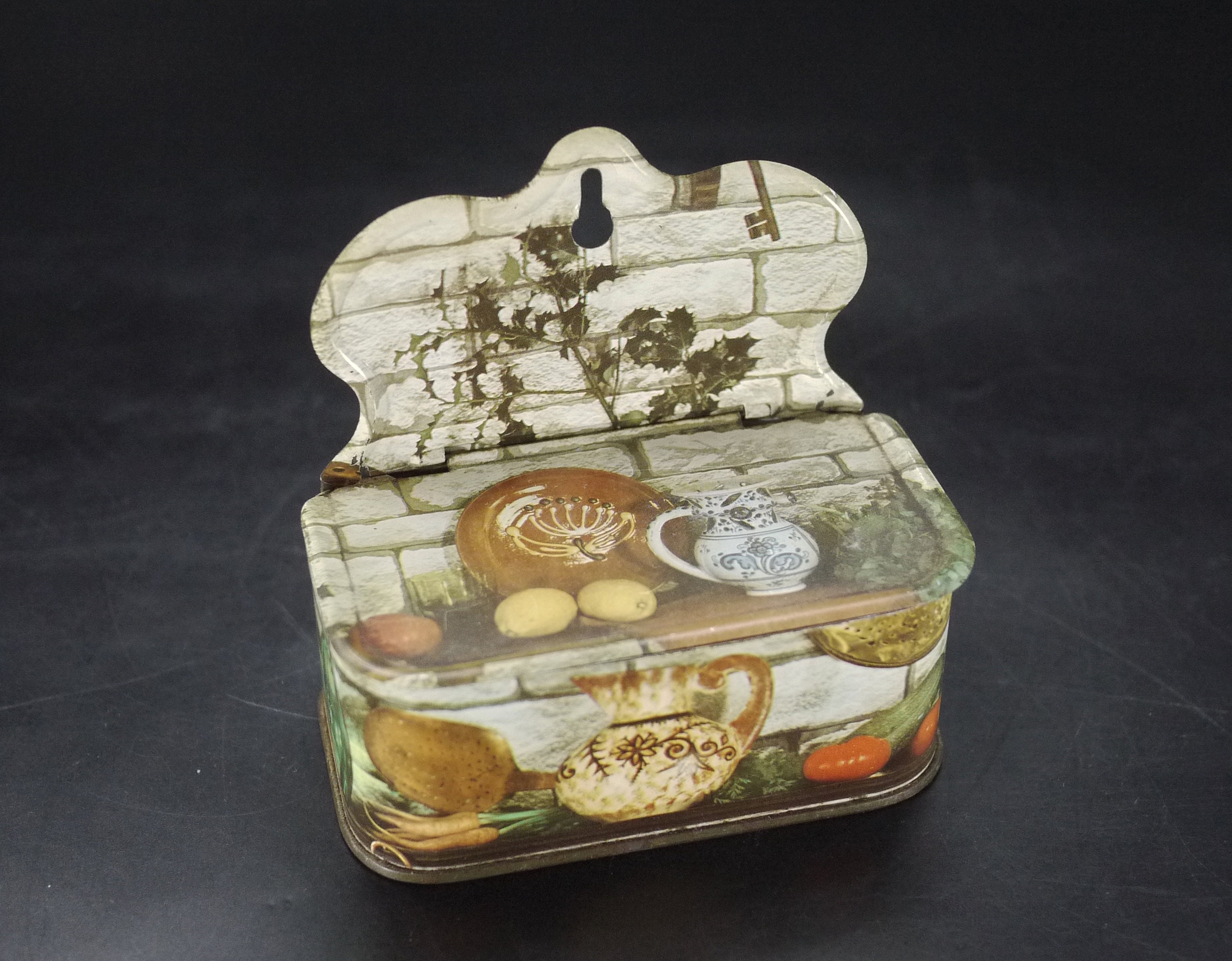 Vintage Tole French Wall Match Holder