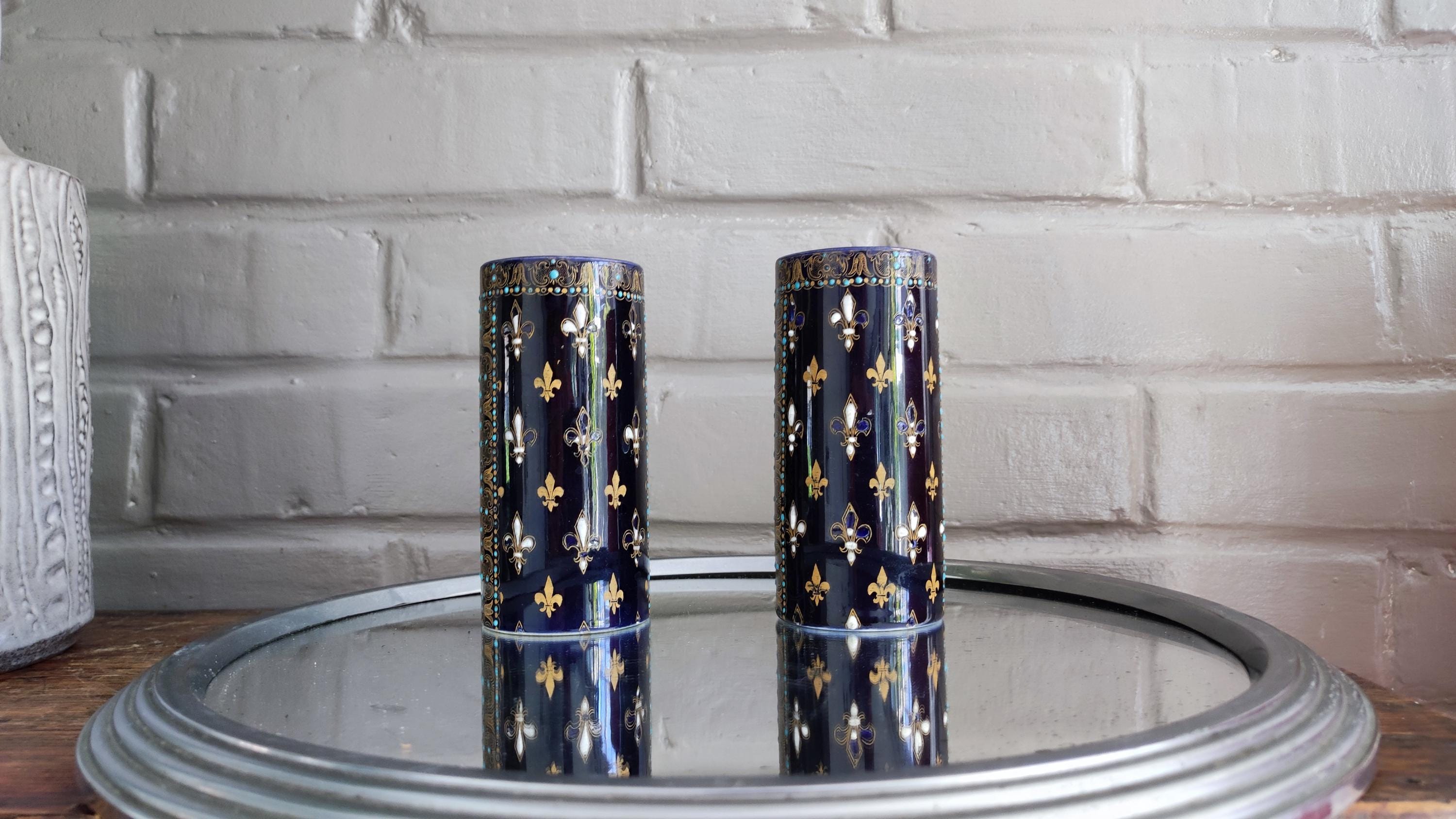 Antique French Blue Vase - Etsy - Page 3
