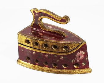 Florentine Trinket Box, Vintage Wood Decorative Box