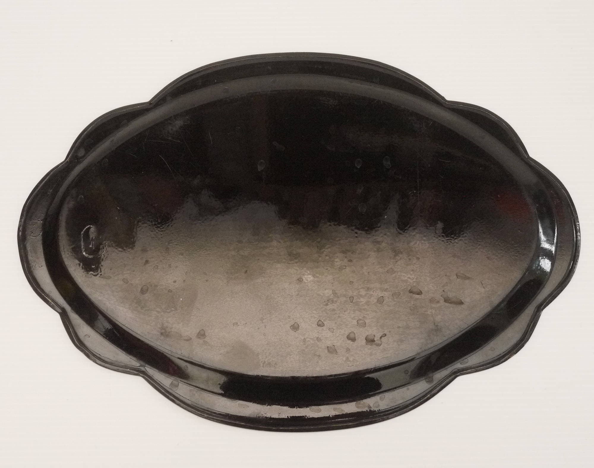 French Tole Flower Tray Hand Painted Serving Tray with