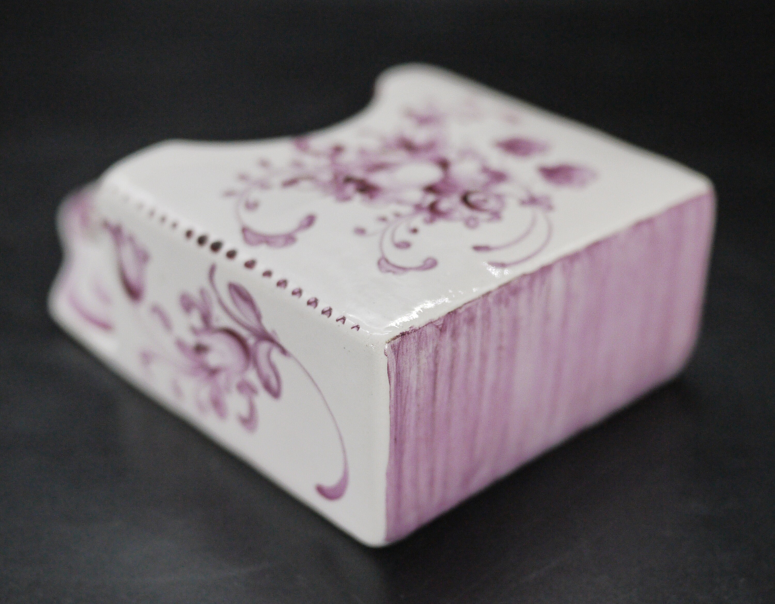 French Vintage Ceramic Match Box Holder