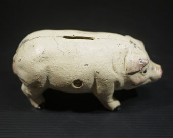Vintage Cast Iron Piggy Bank