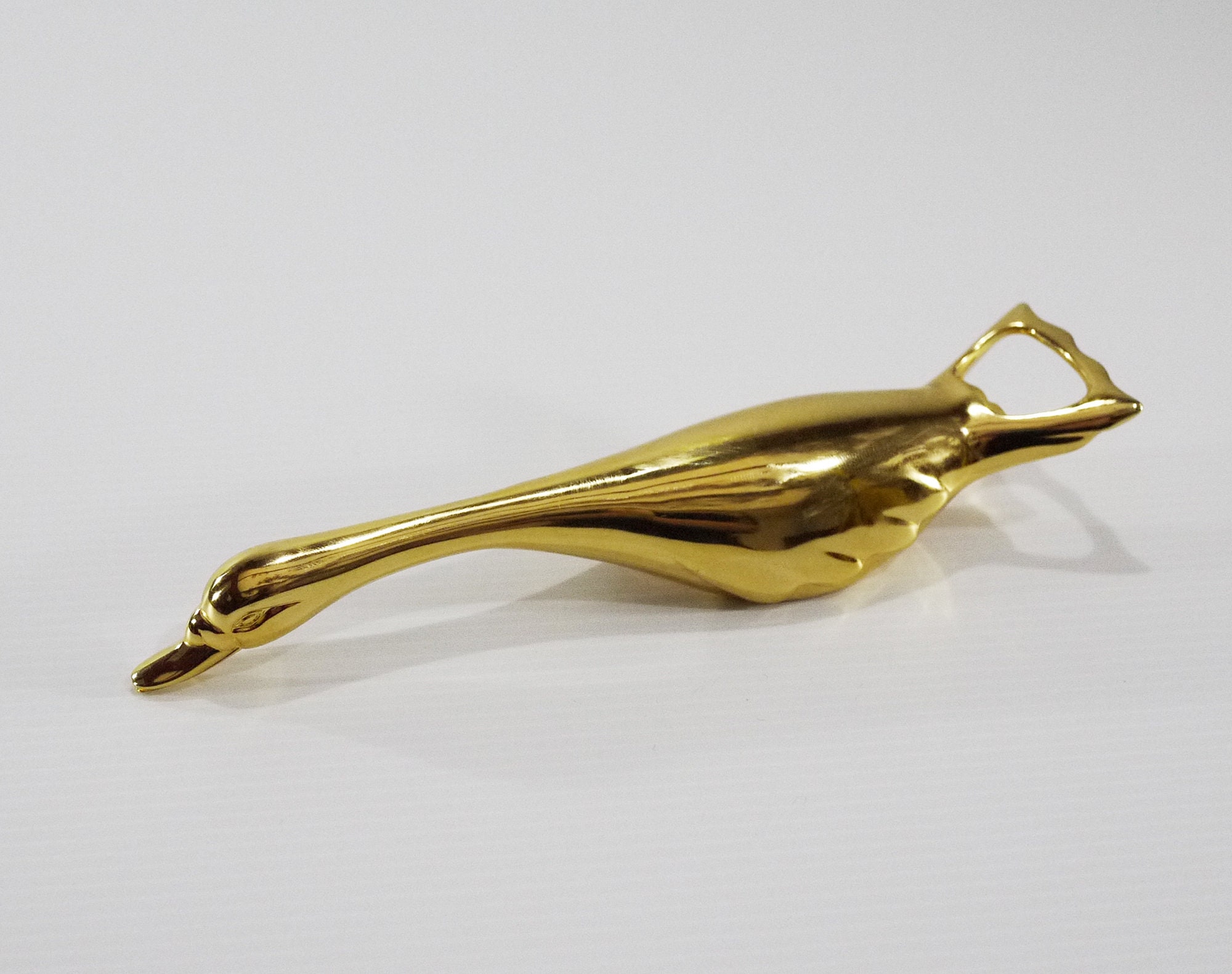 French Bottle Opener, Vintage Golden Goose Bottle Opener MCM