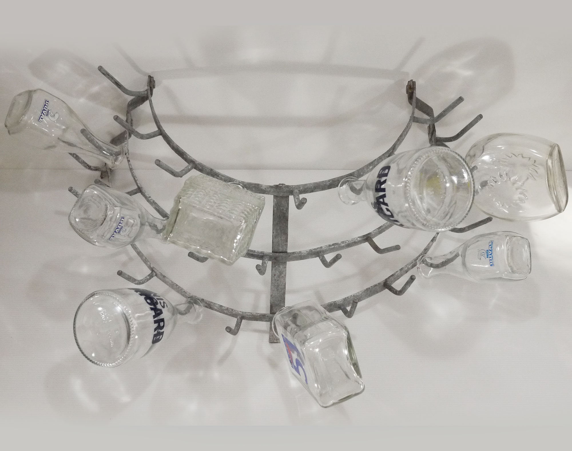 French Bottle Drying Rack Wall Mounted