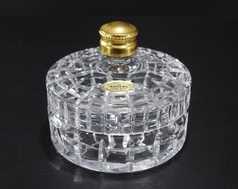 Art Deco Cut Crystal Covered Candy Dish