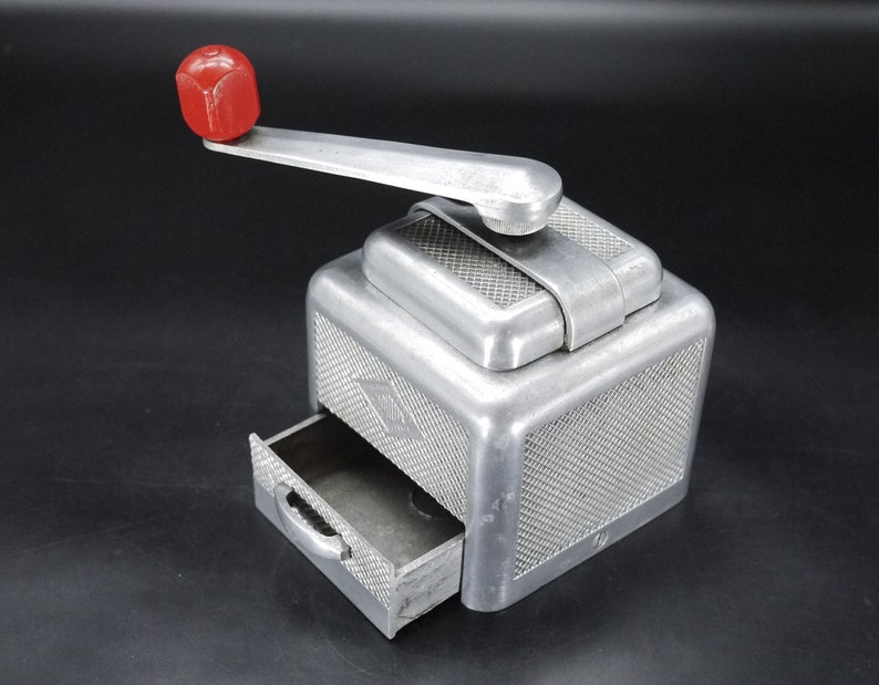 French Moulux Cast Aluminium Coffee Mill Grinder