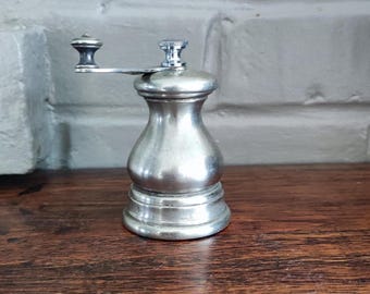 Antique Peugeot Pepper Grinder French Silver Plated Pepper Mill French Table Accessories