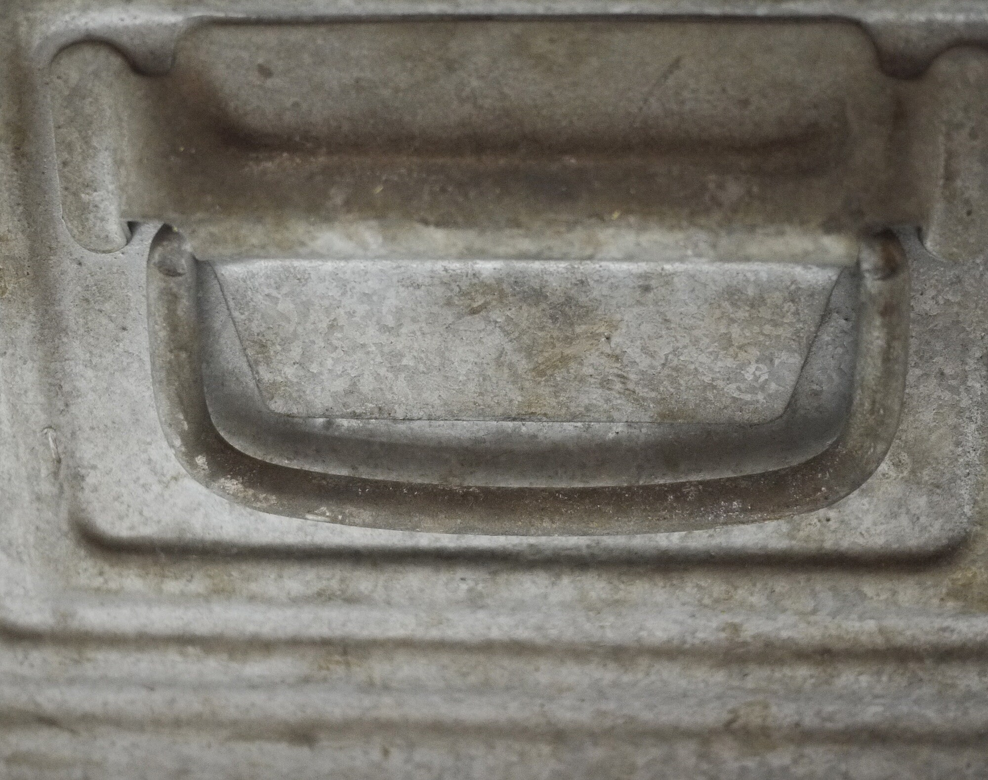 Vintage French ZInc Storage Bin, Galvanized Metal Large Stackable Bin