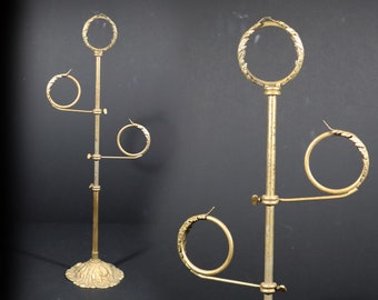 Antiker Tischständer für Schals aus Bronze von Siégel Paris