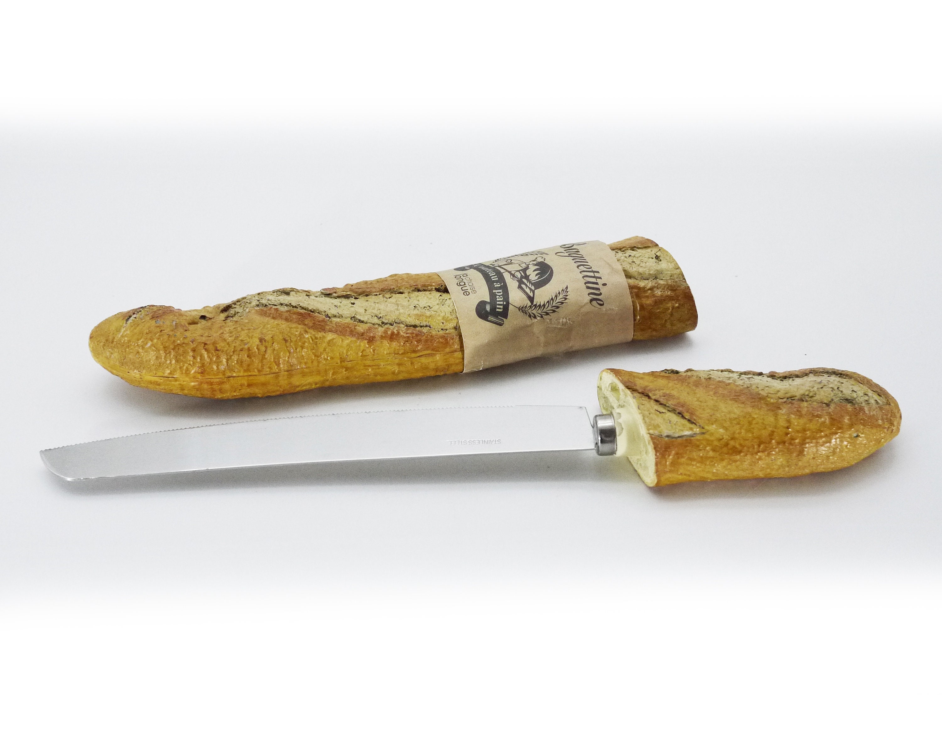 Vintage French Baguette Bread Knife by Cuzin