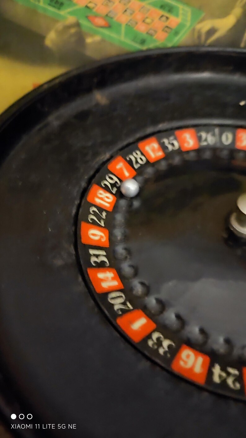 Vintage Roulette Wheel by Reliable Toys England, 1950s image 14