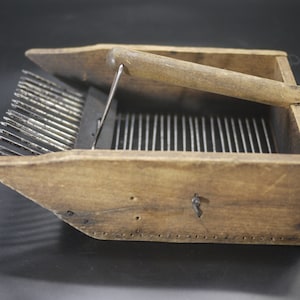 French Antique Wooden Berry Picker Comb Blueberry Comb Rake Rustic Kitchen Decor