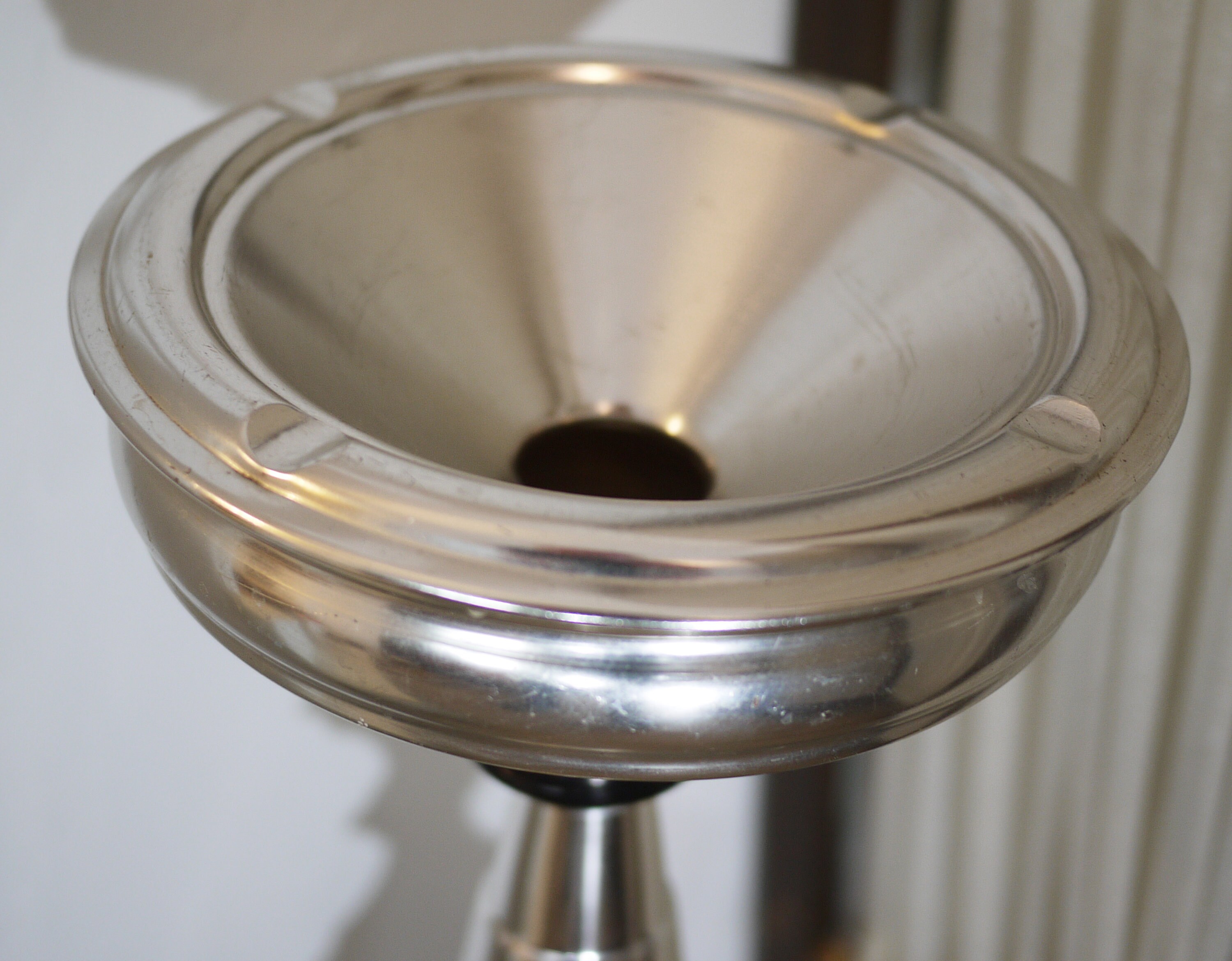 Art Deco Aluminium Standing Ashtray