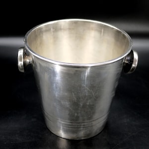 Antique Champagne Bucket in Silver Plated by St Medard, Le Chardon