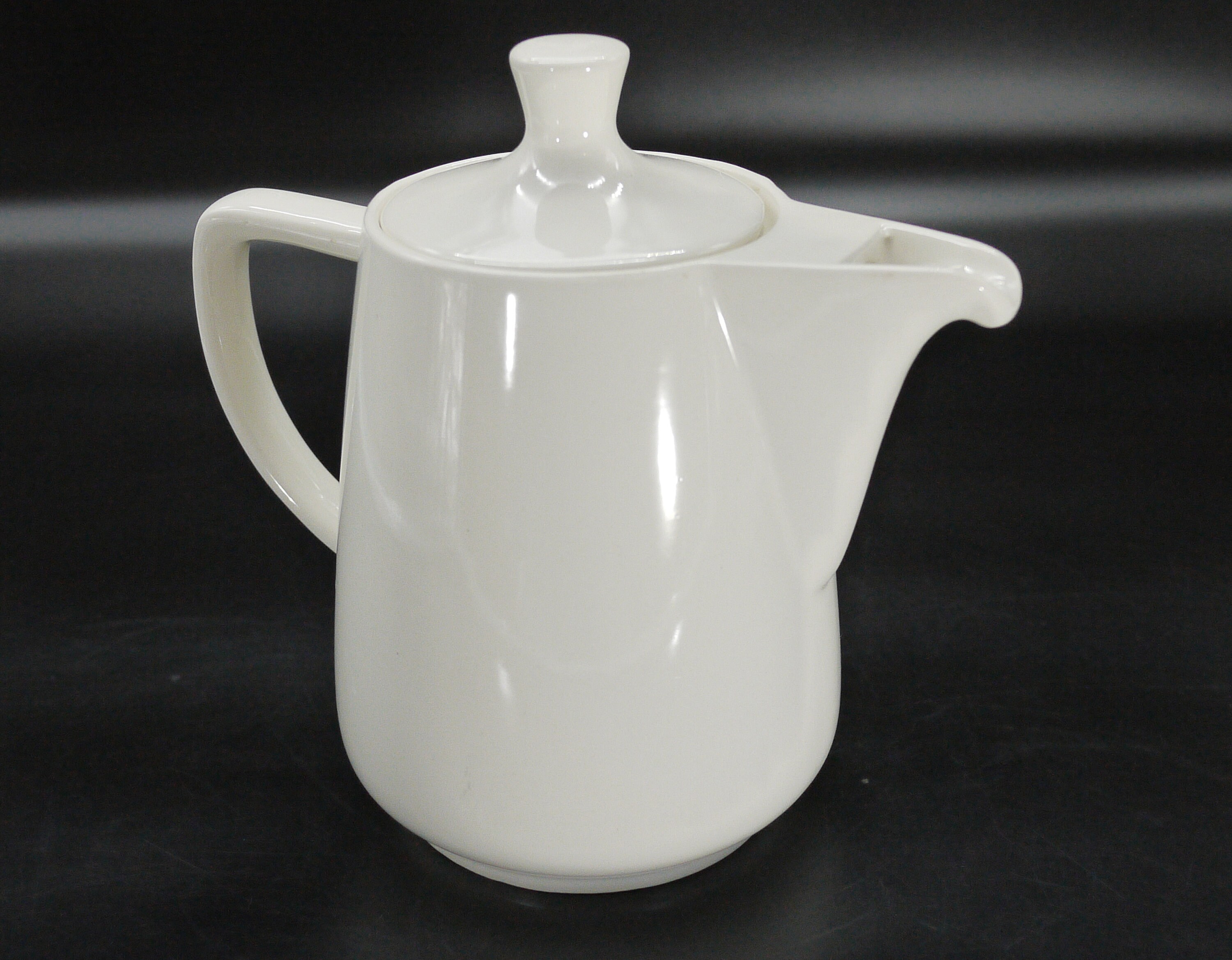 Melitta White Porcelain Coffee Pot and Filter
