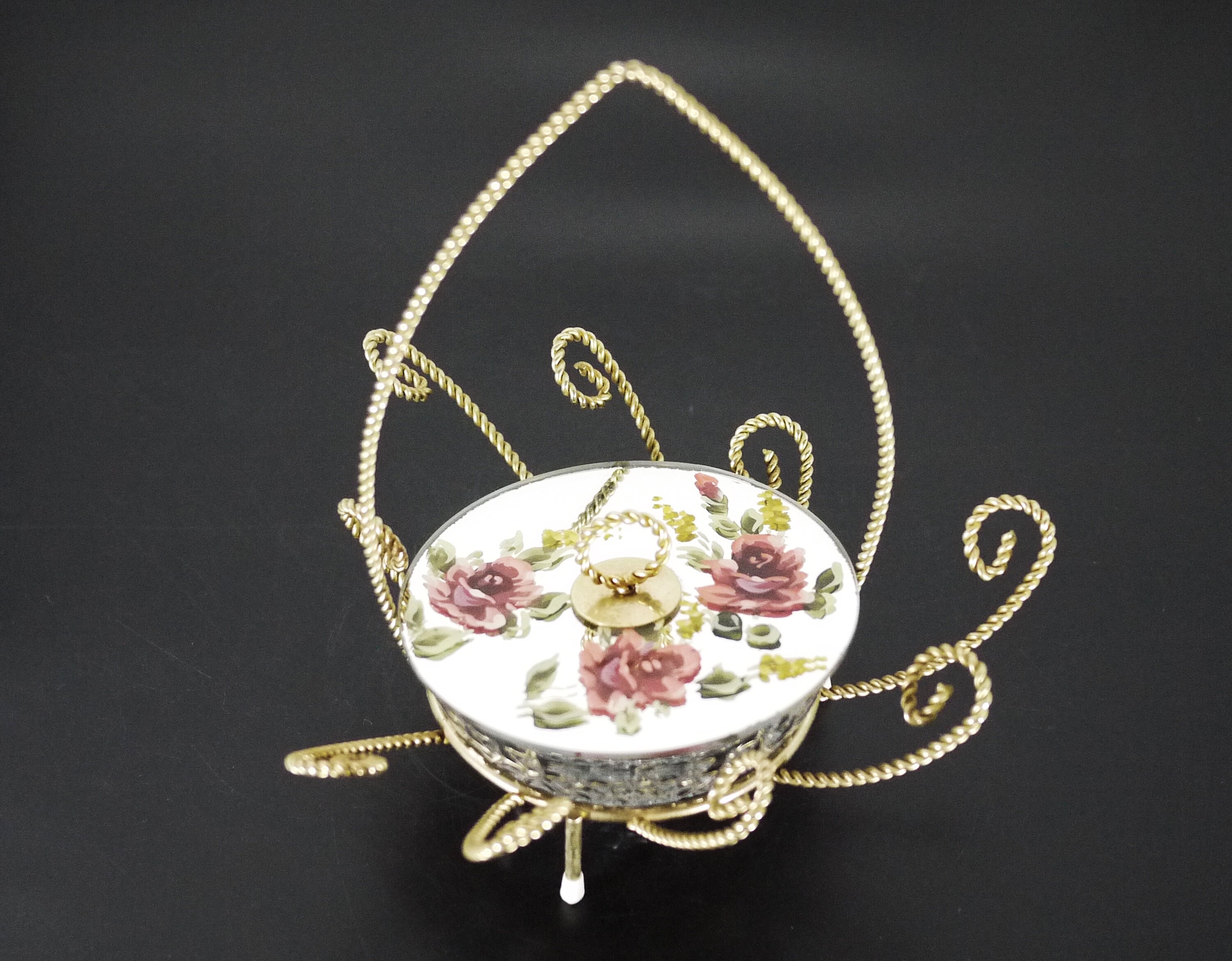 French Ormolu & Glass Boudoir Basket