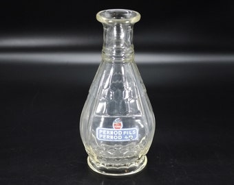 1940s Pernod Fils Water Carafe Vintage Pastis Glass Pitcher French Bistro Bar Decor