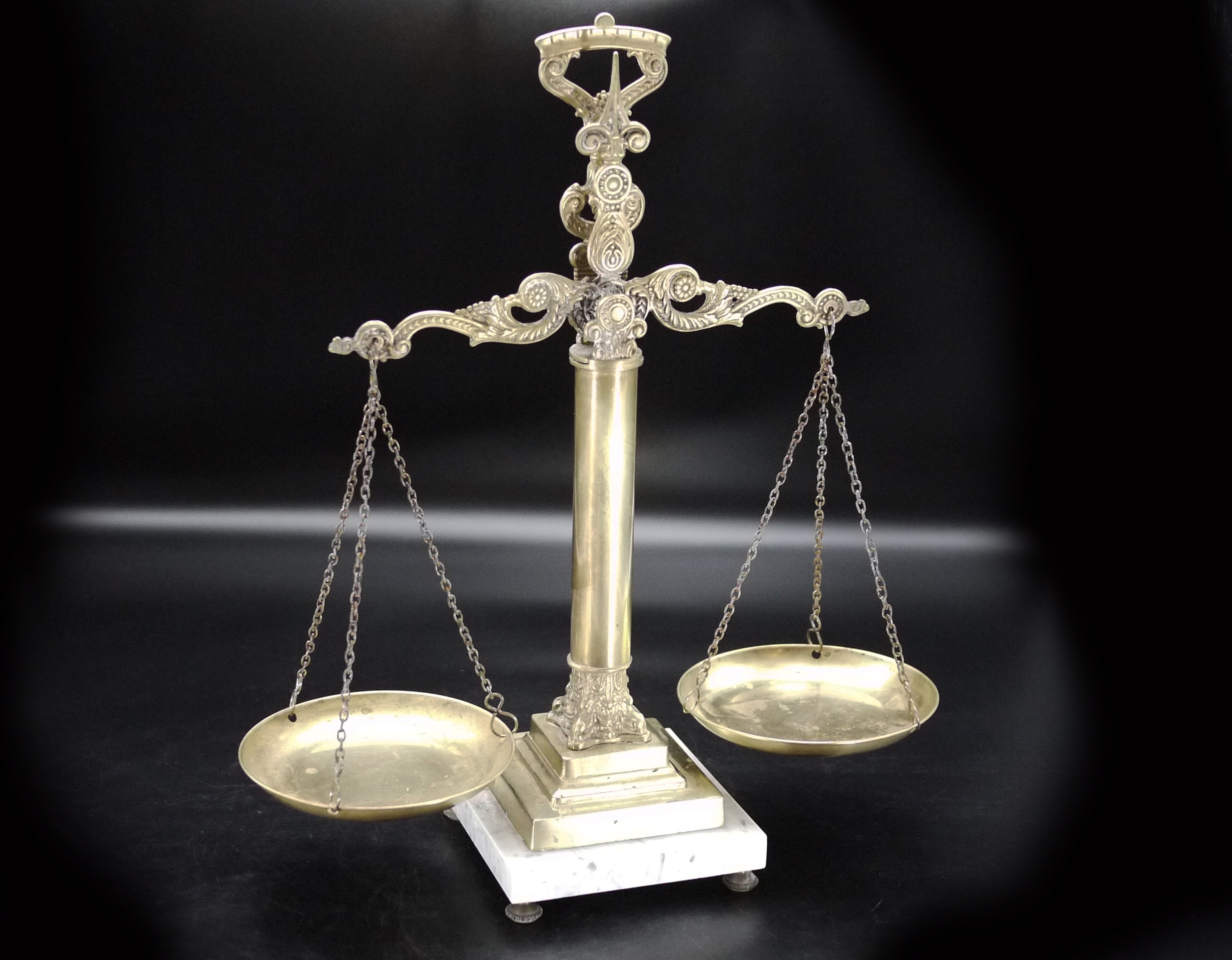 French Brass & Bronze Scales Of Justice