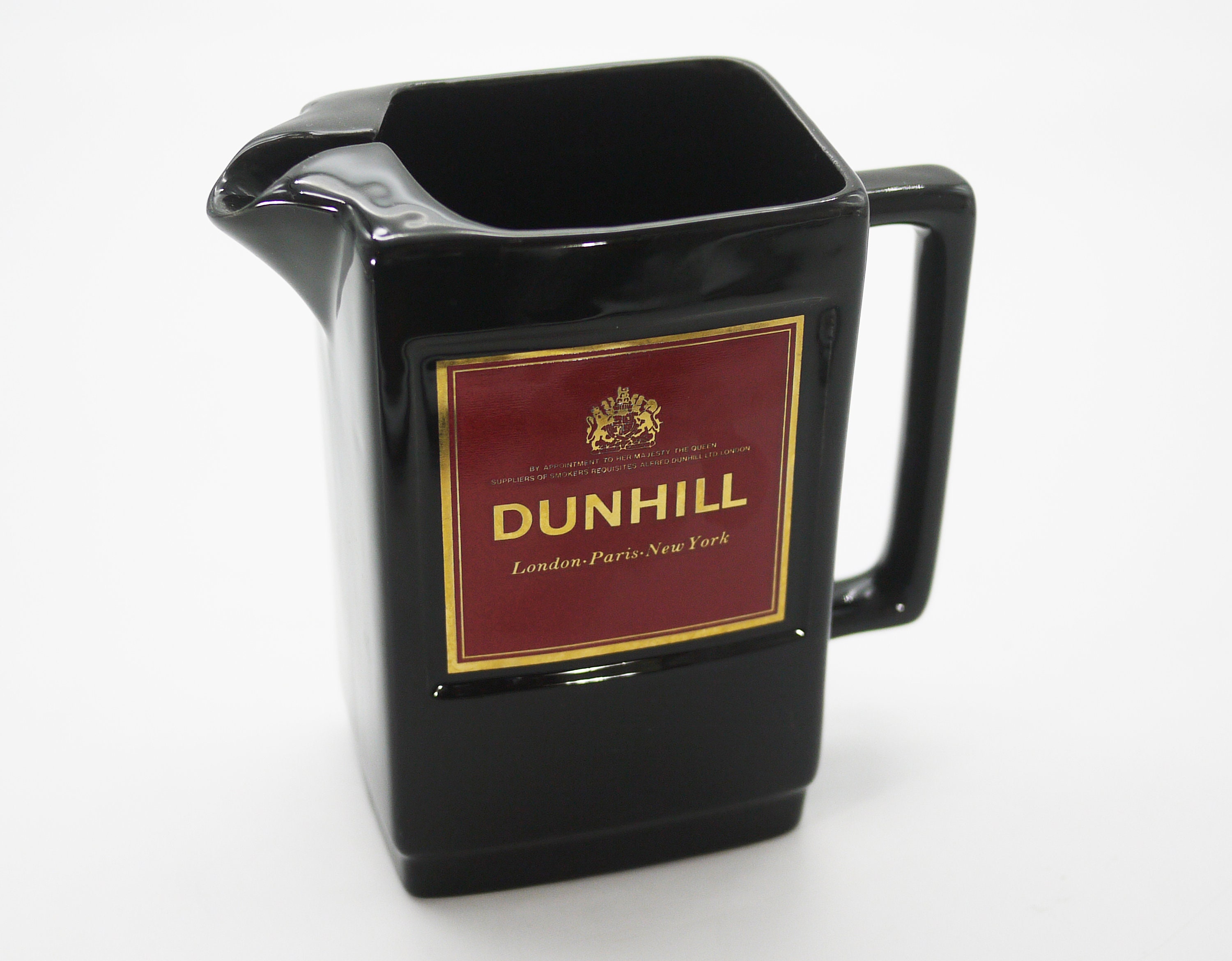 Vintage Dunhill Black Ceramic Carafe