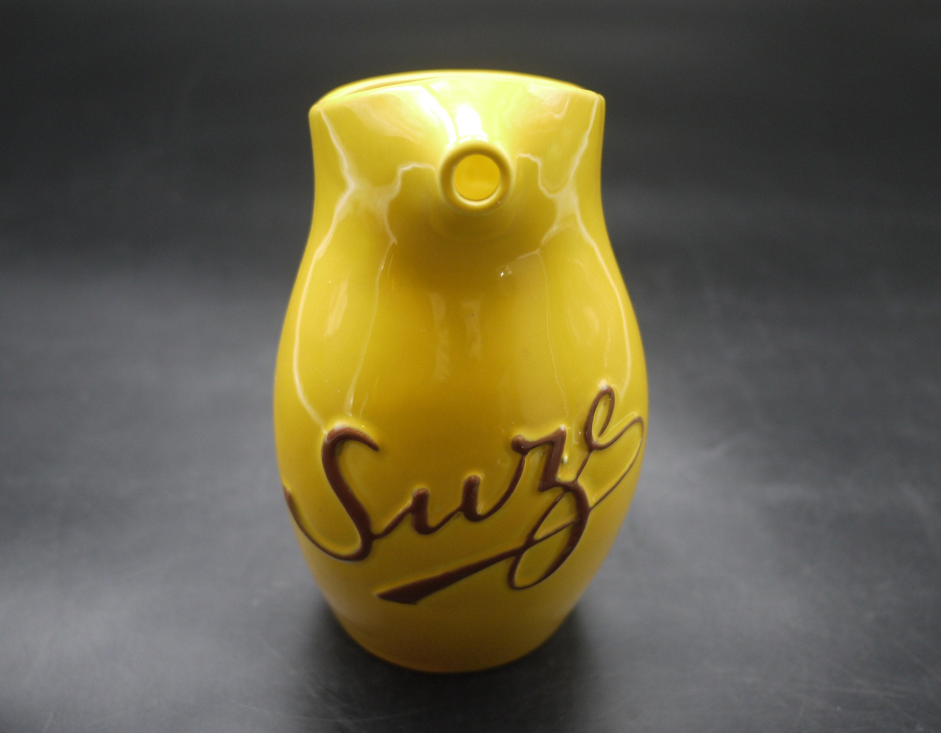 Vintage French Bistro Suze Ceramic Pitcher
