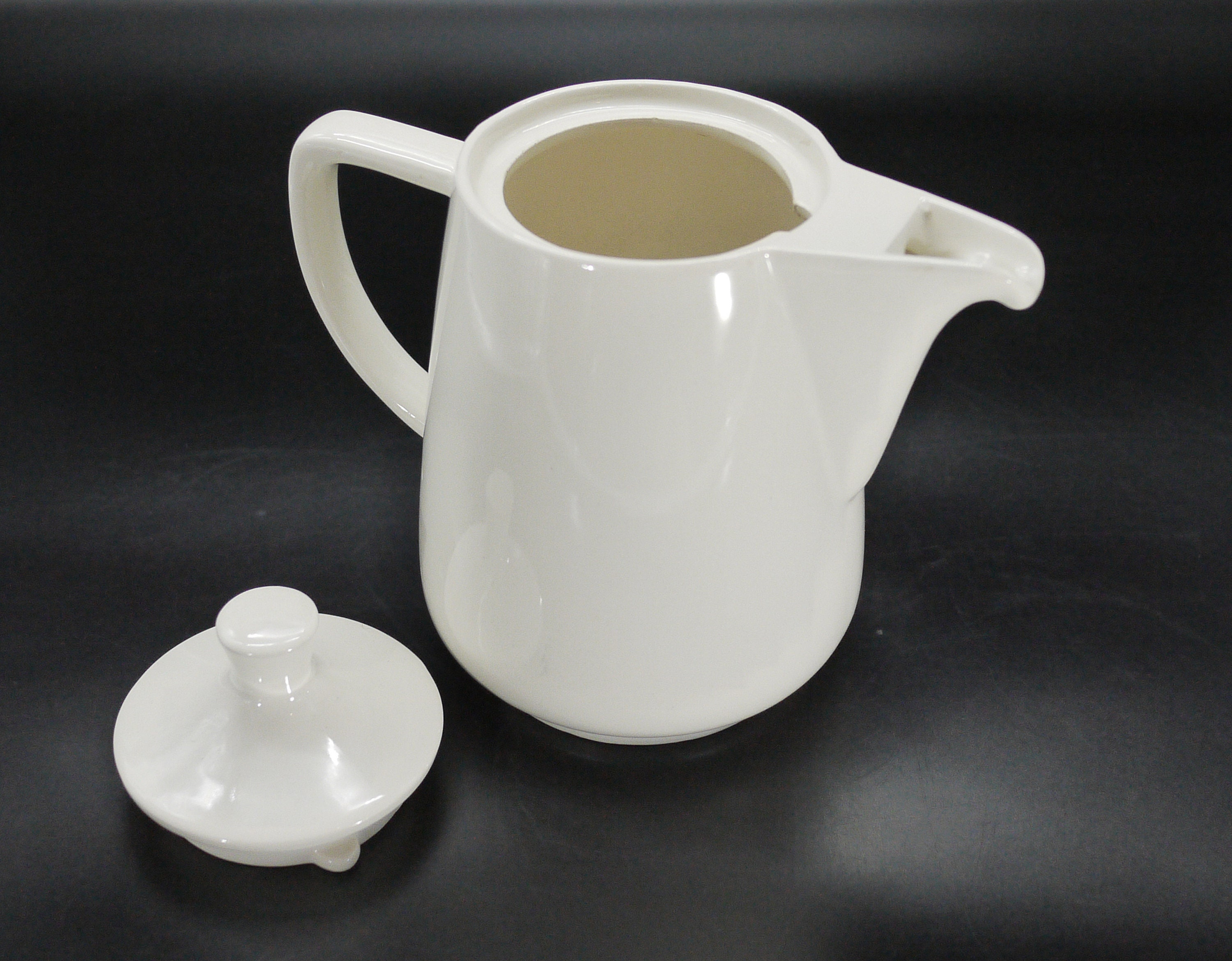 Melitta White Porcelain Coffee Pot and Filter