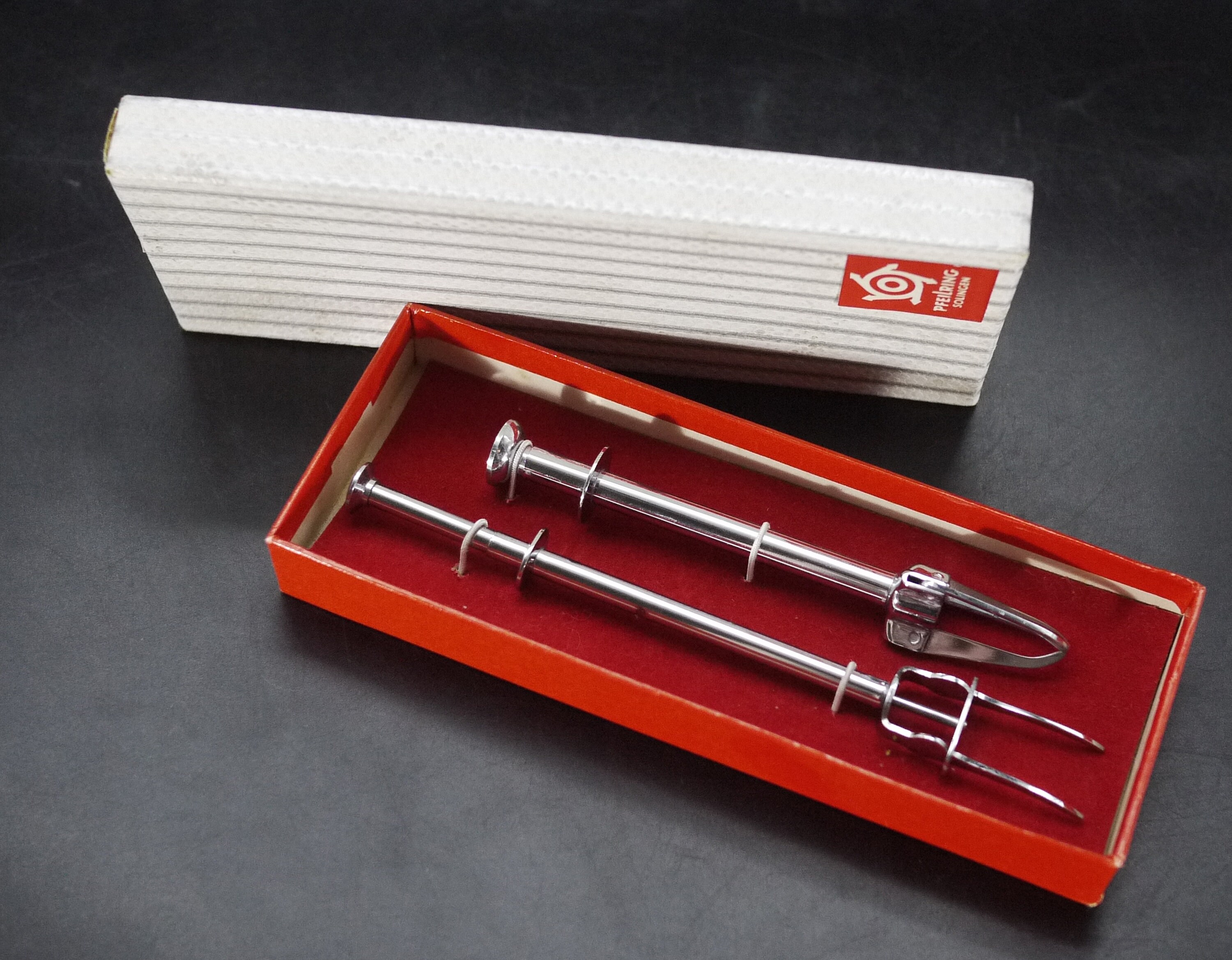 Vintage Ejector Pickle Fork and Olive Grabber Set.