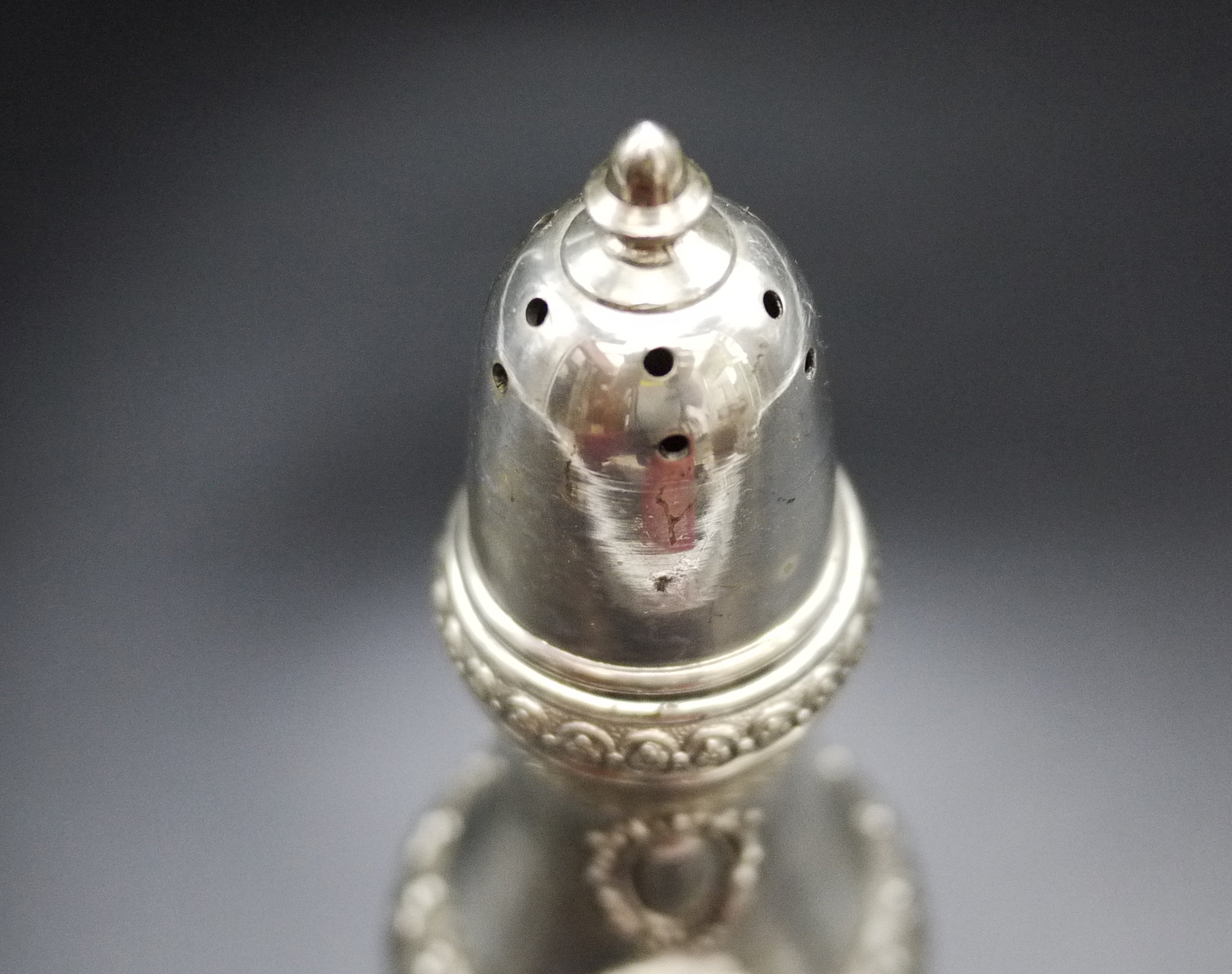 Silver Plated Ornate Sugar Shaker Muffineer