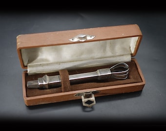 French Antique Silver Plated Sugar Tongs Art Deco Silverware
