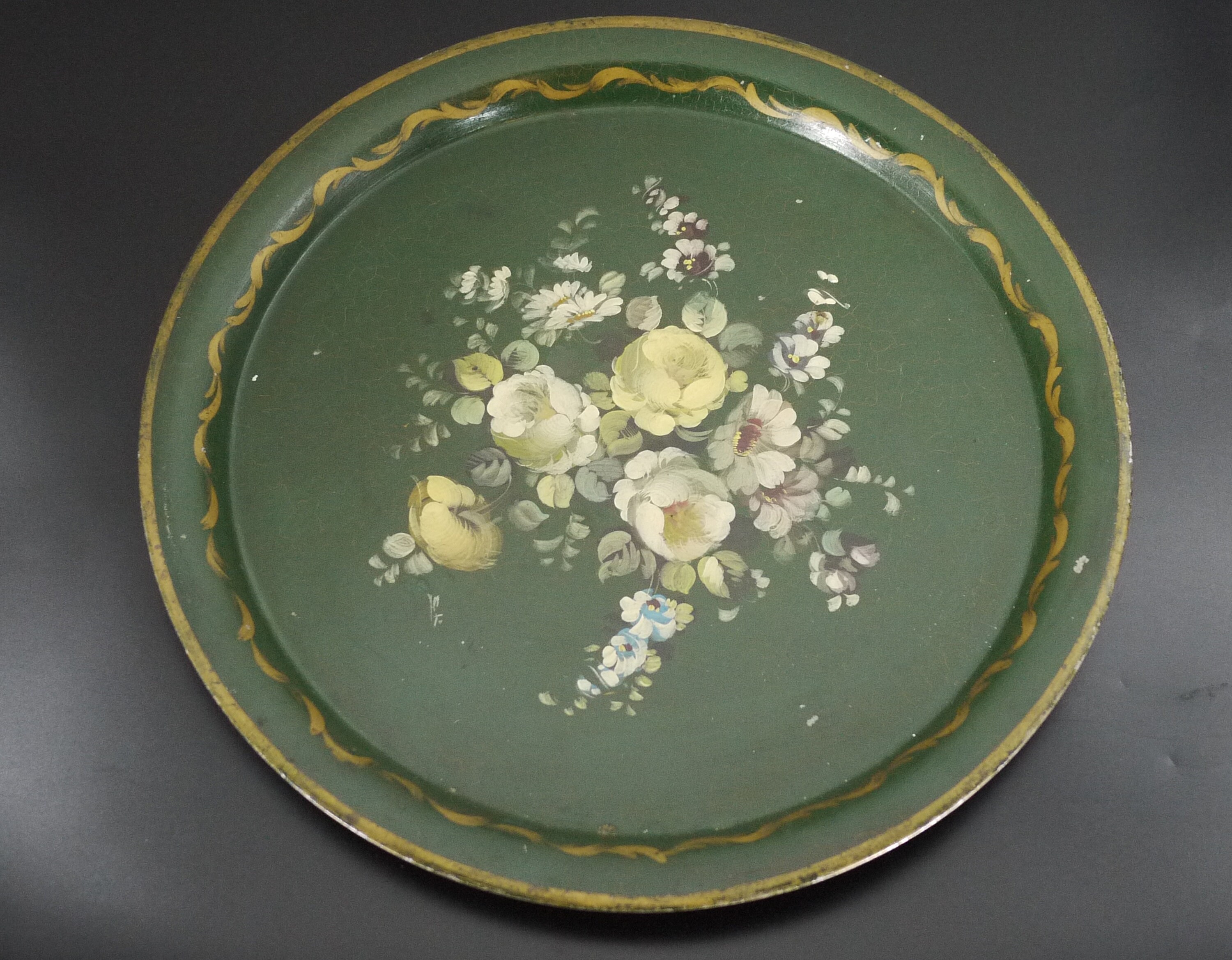 Antique French Hand-Painted
