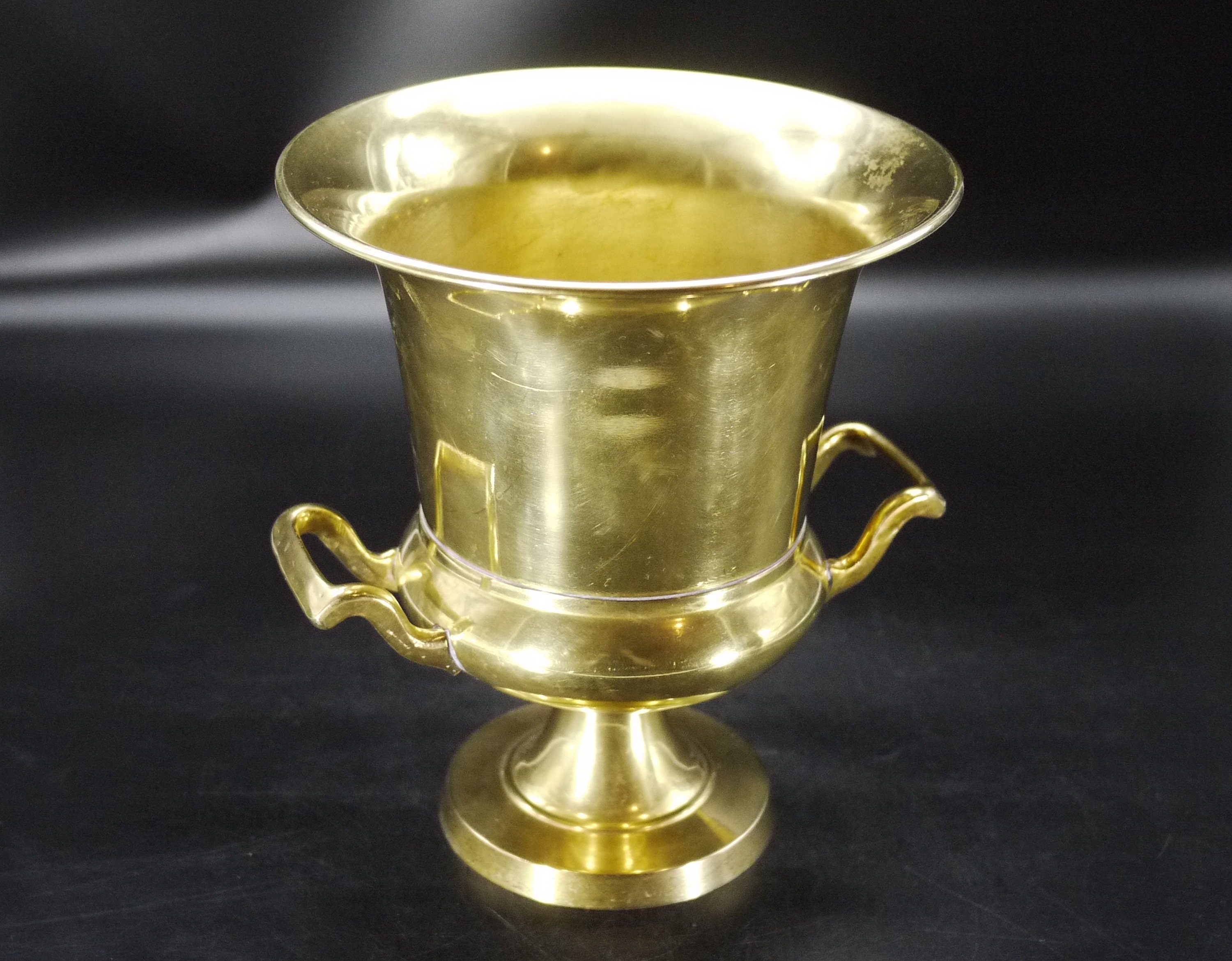 Vintage Golden Brass Champagne Ice Bucket