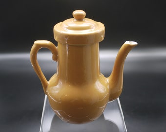 French Ceramic Coffee Maker 1950s Coffee Pot with Filter Rustic Kitchen Accessory