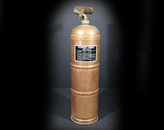 Antique French Copper Spray Tank Plant Pump Sprayer, Muratori Farm Decor