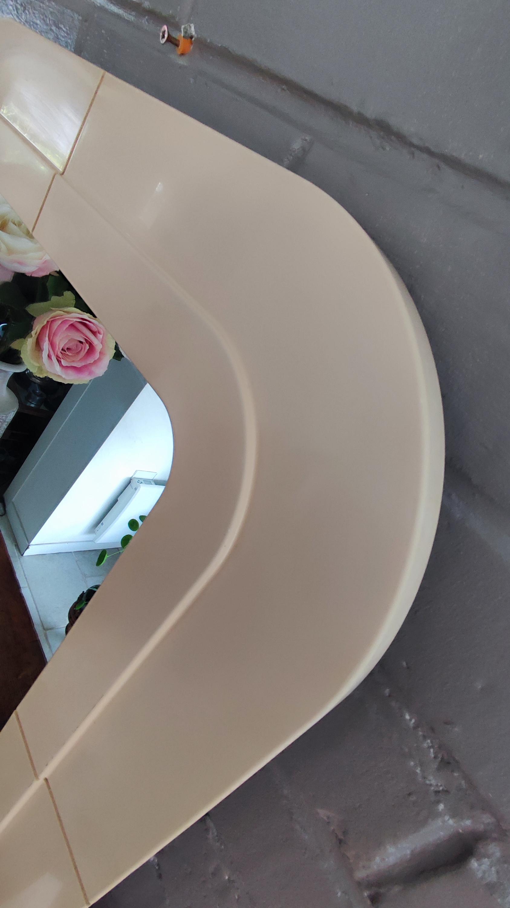Mid Century Modern Italian Wall Mirror KARTELL Design by Anna