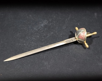 Vintage Sword Letter Opener Decorative Brass Envelope Paper Mail Knife Desk Decor