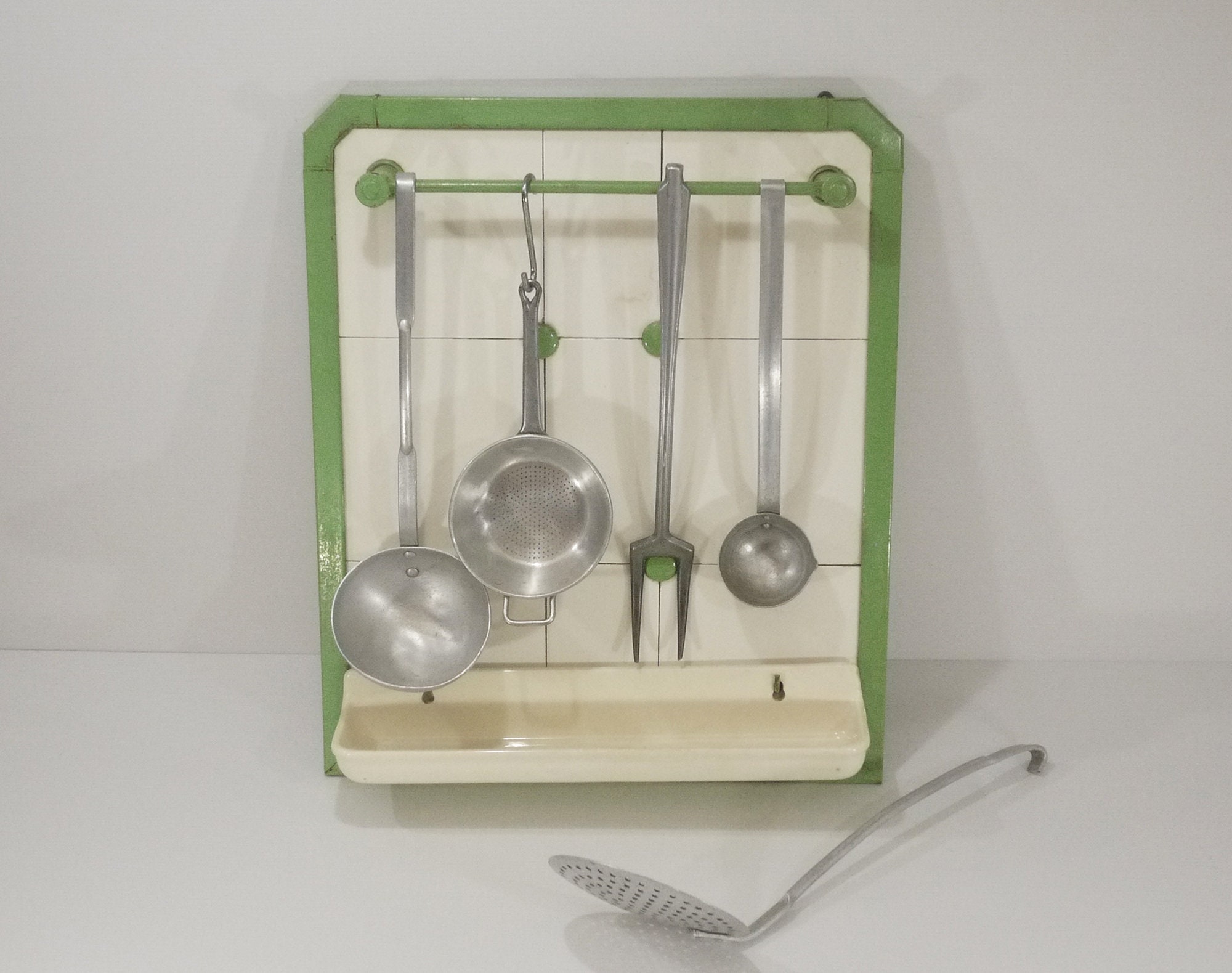 Antique Kitchen Utensil Rack by Villeroy & Boch