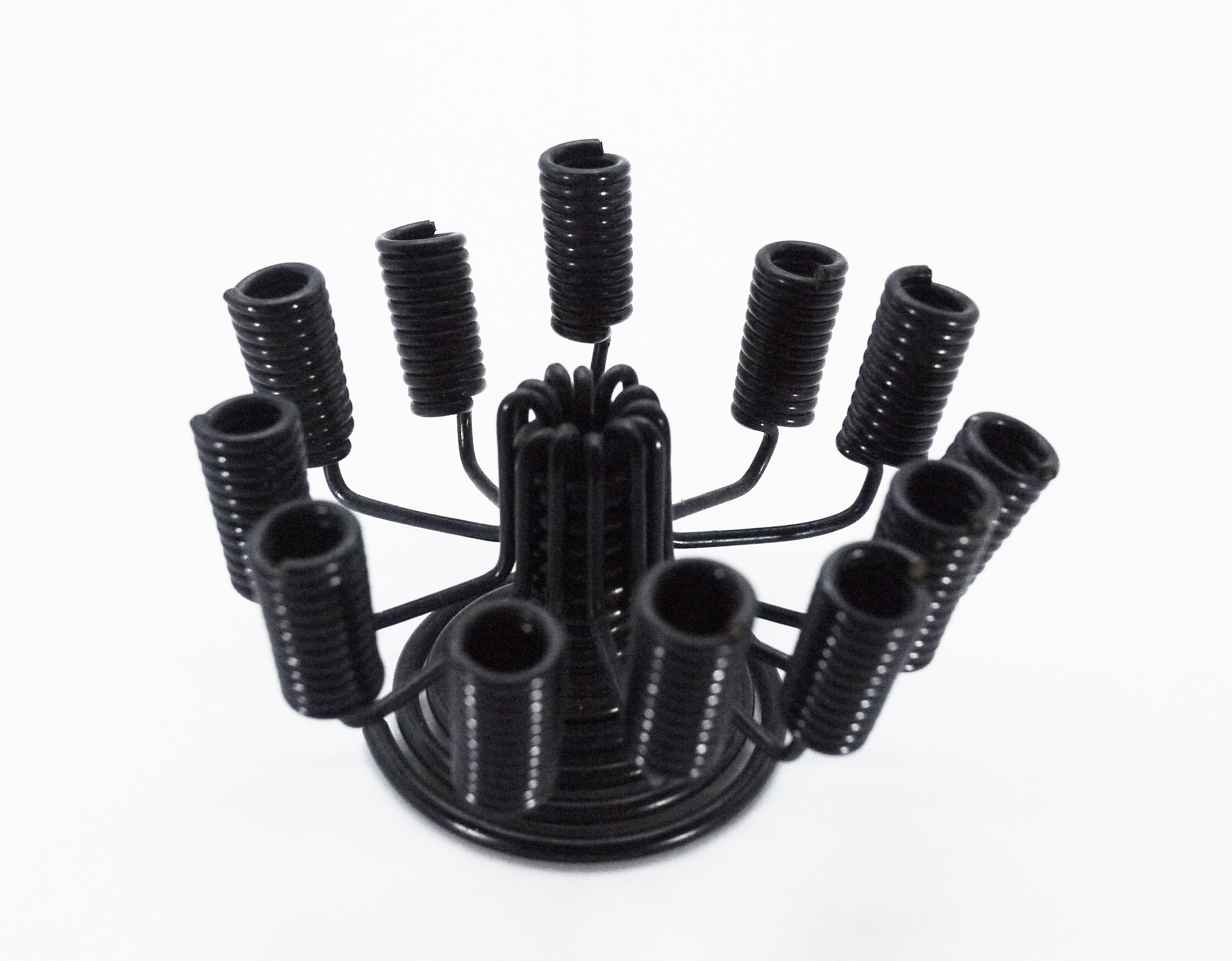 60's Modernist Spring Wire Candle Holder 12 Taper