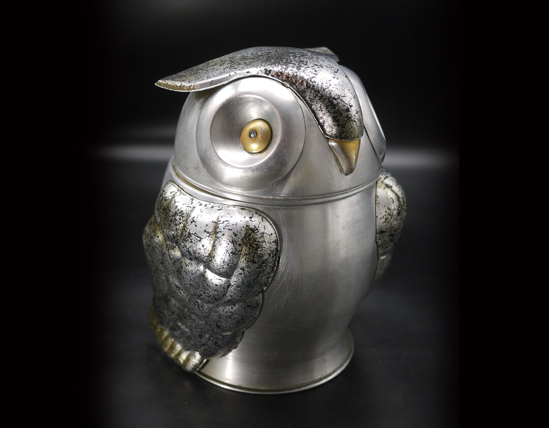 Vintage Owl Ice Bucket Etsy