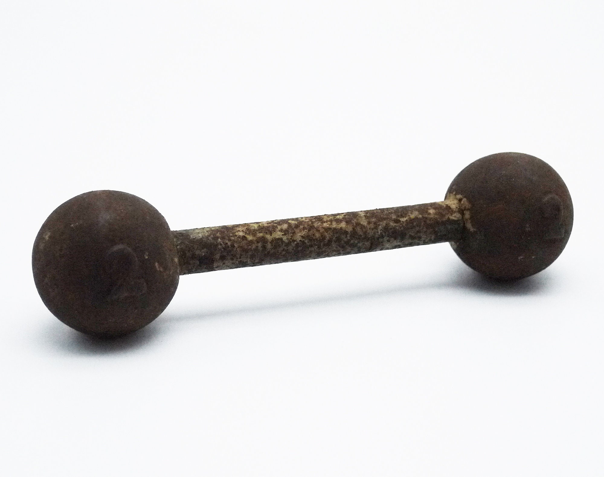 Antique Cast Iron Hand Weight, French Sports Decor