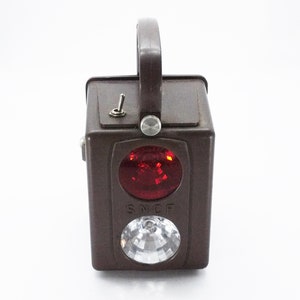 Vintage French SNCF Railroad Signal Lamp Oldham