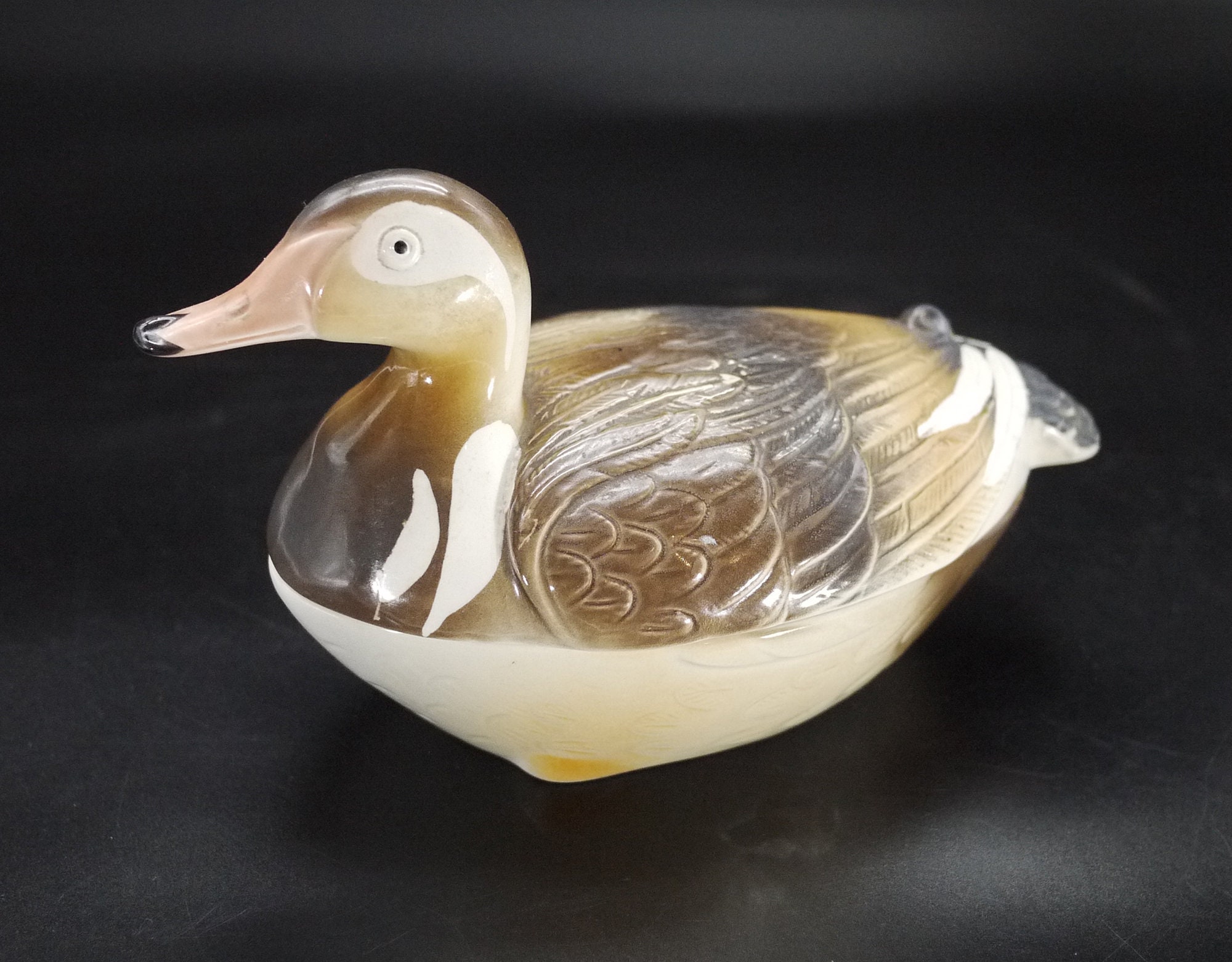 French Majolica Duck Pâté Tureen