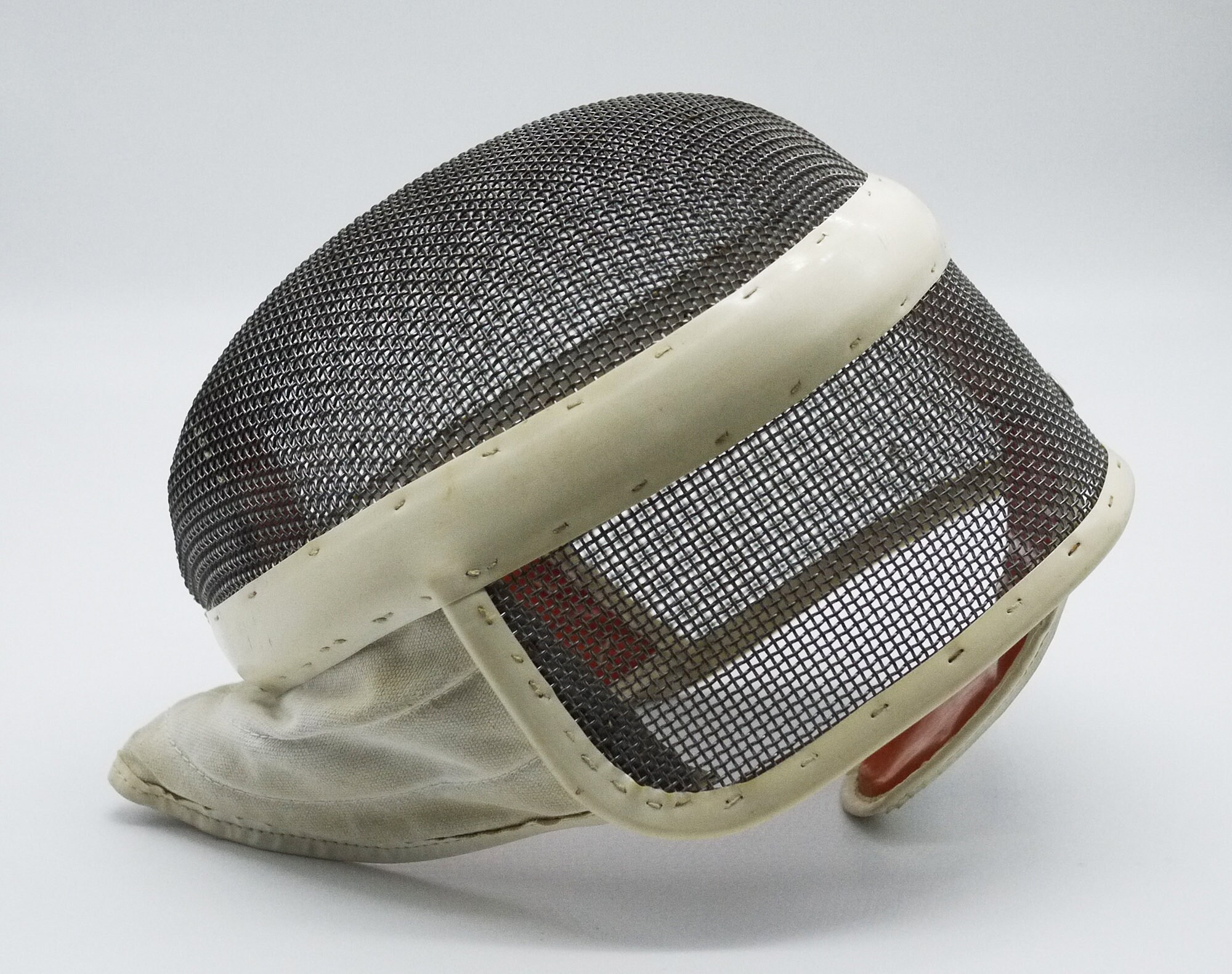 Vintage French Fencing Helmet Prieur Paris, Sport Wall Decor