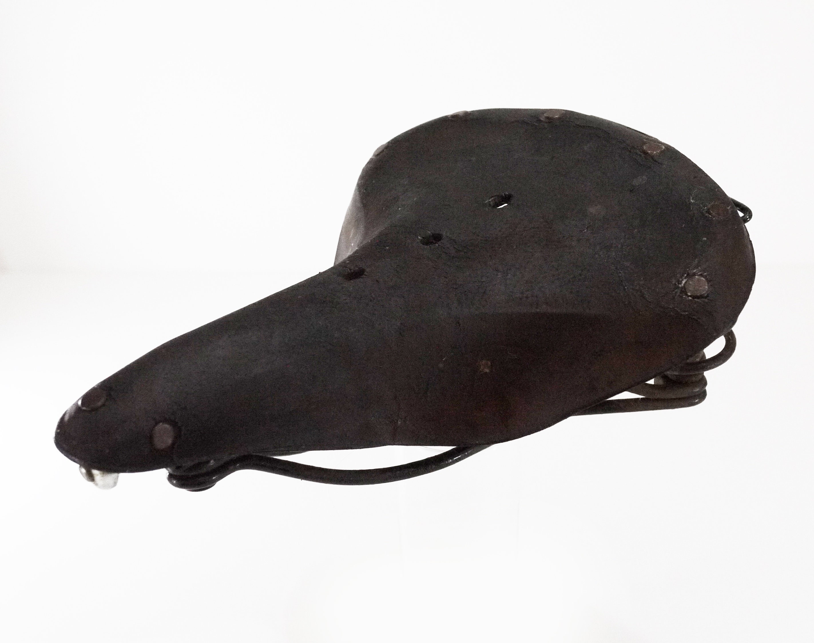 Vintage Brown Leather Brooks Saddle, Bicycle Seat Saddle