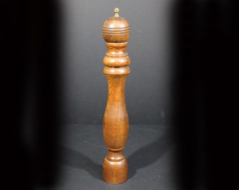 French Vintage Wooden Giant Pepper Mill