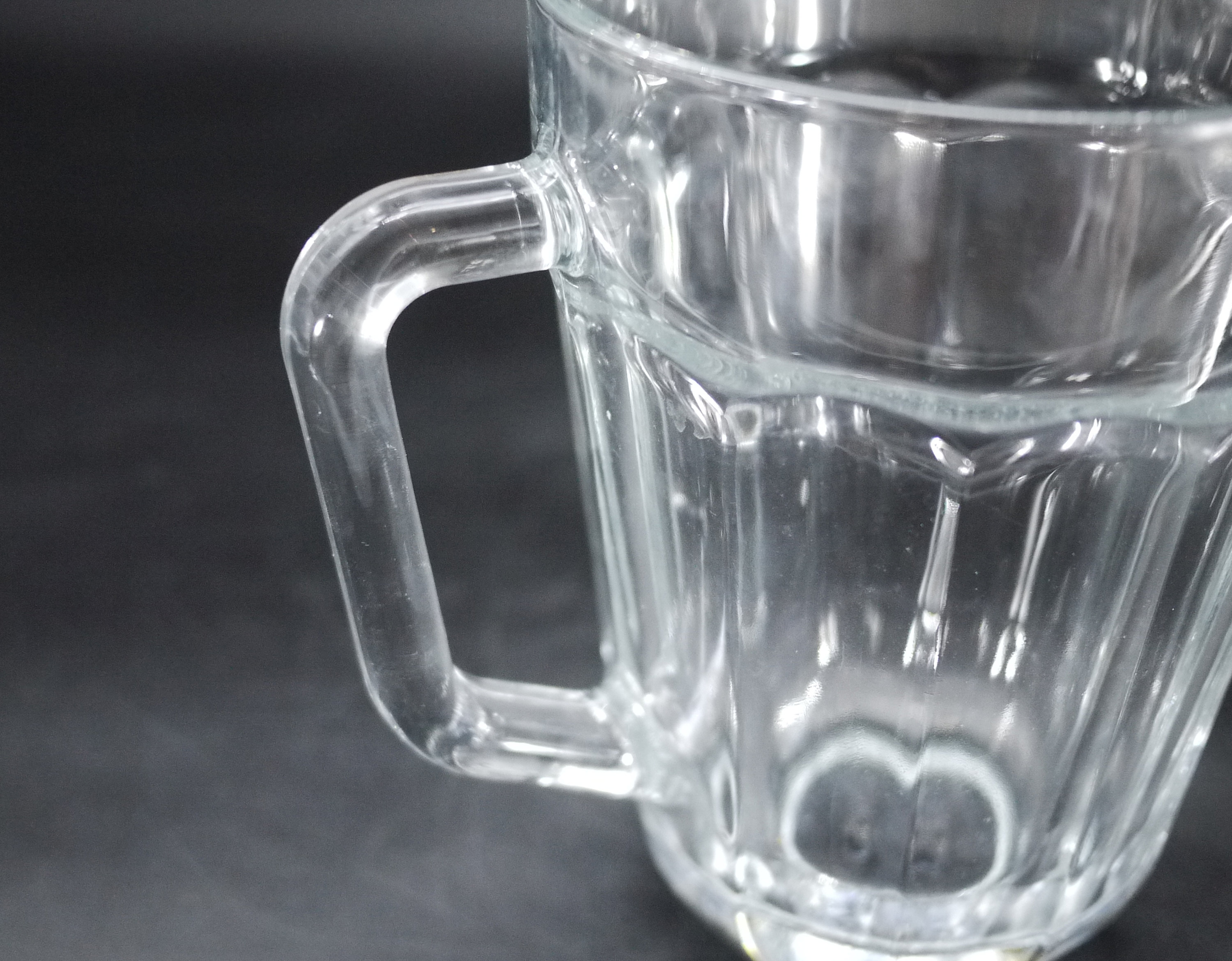 Vintage French Pressed Glass Water Pitcher